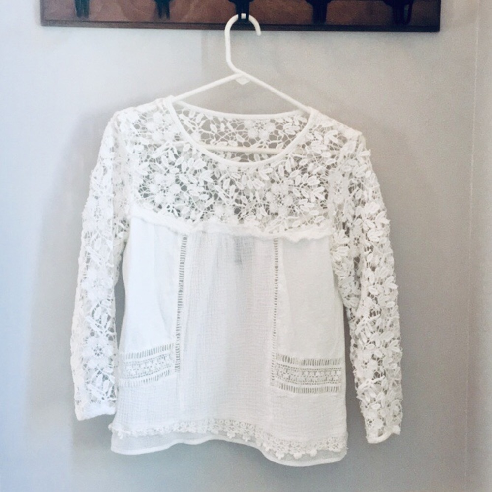 Anthropologie Guest Editor Lace Top